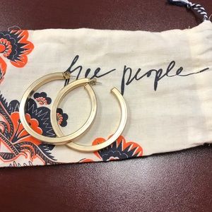 Free People gold hoops